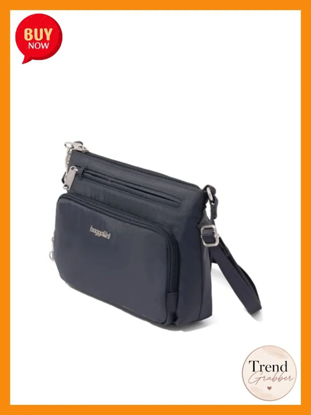 Anti-Theft Securtex Crossbody Bag with RFID Protection